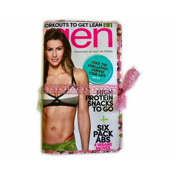 Fitness Junk Journal Writing Kit Blank Smash Book Handmade Ephemera Included u - Picture 1 of 12